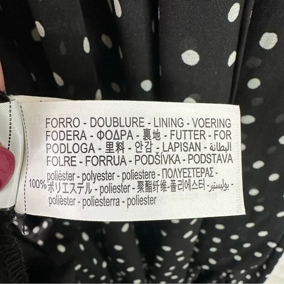 Zara ZW Collection Size Large Halter Polka Dot Sleeveless Midi Dress w/Scarf NEW - Picture 13 of 15